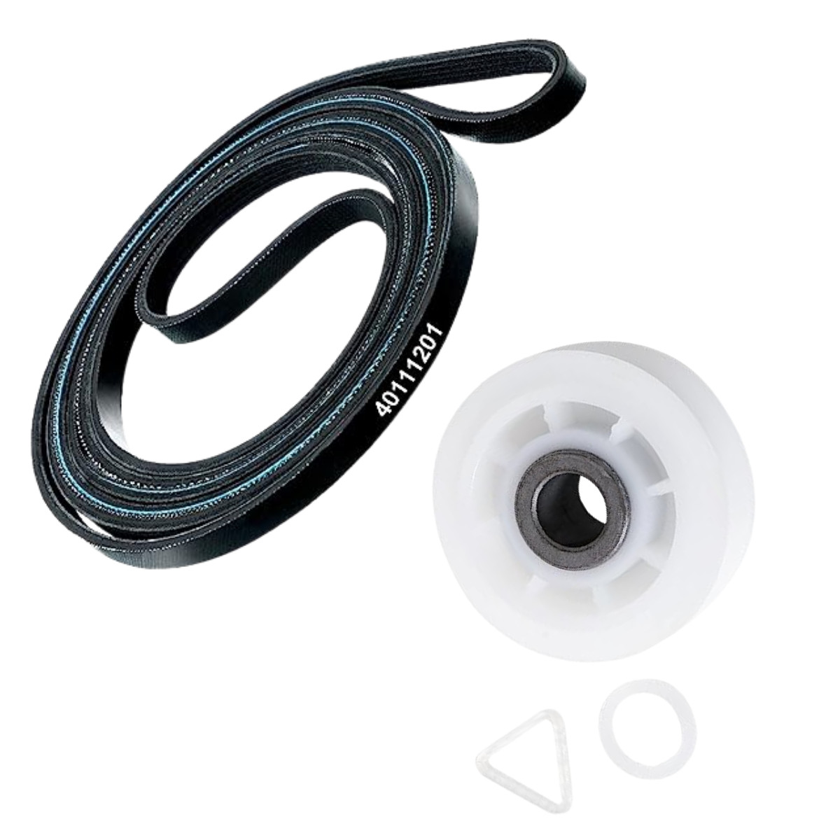40111201 279640 Dryer Idler Pulley & Belt Kit - Replaces Whirlpool Maytag 1-PACK