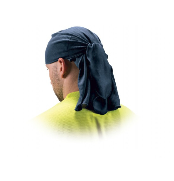 Pyramex CSKT260 Blue Moisture-wicking Skull Cap with Ties (Qty. 1)