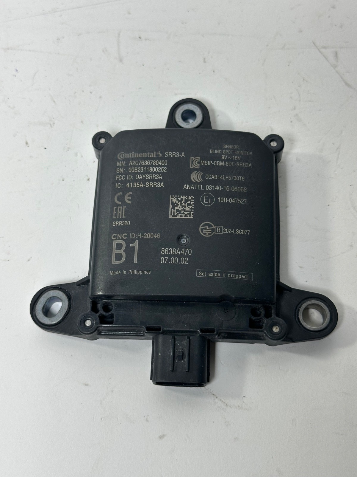 Mitsubishi Outlander Sport Blind Spot Radar Module Sensor OEM 8638A470
