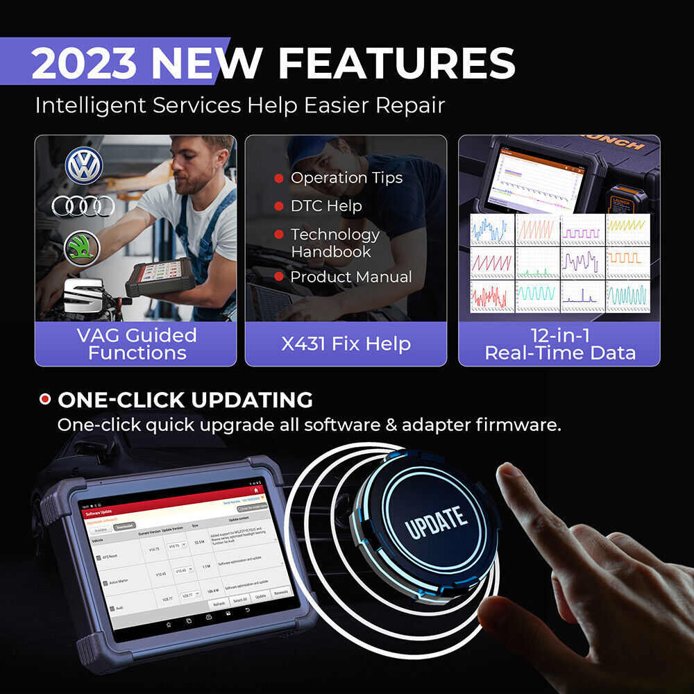 Launch X431 PRO3 ACE Pro 5 Bidirectional Car OBD2 Diagnostic Scanner Ke.y Coding