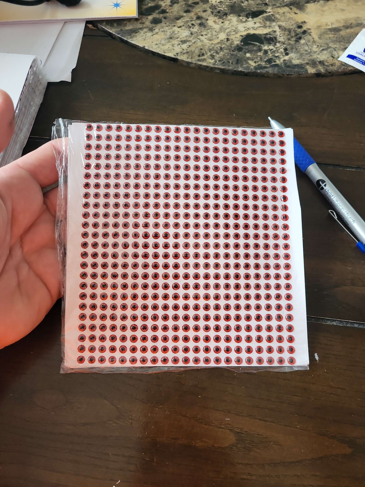 3D Red Eyes 5mm