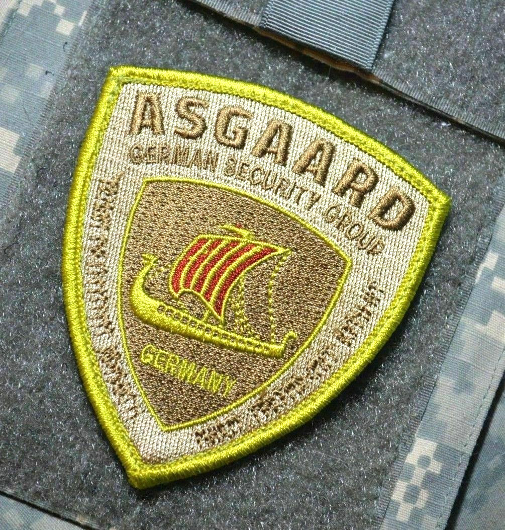 GERMAN PMC DIPLOMATIC SECURITY DSS ASGAARD GSG vêlkrö camo PATCH: BAGHDAD BOY