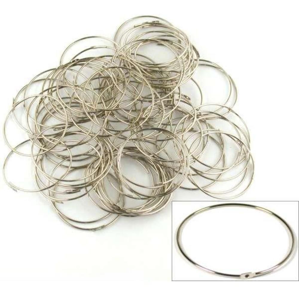 75 Hoop Earring Wire Ear Parts Nickel Plated Beading