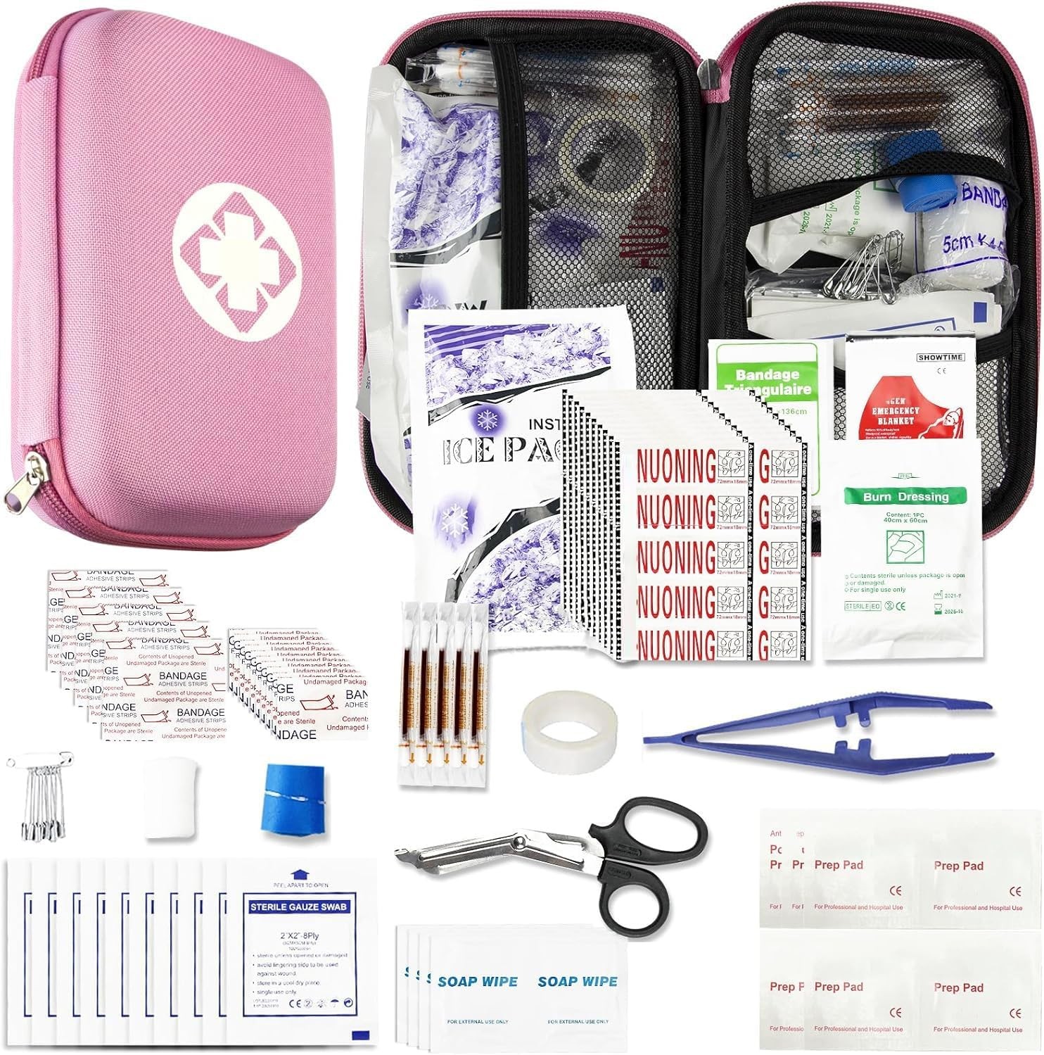 277PCS Compact Emergency First Aid Kit for Car Business Travel Size Backpacking