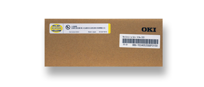 OKI GX Series Inks for ColorPainter W64 - 500ml Bag - Yellow (IP5-301)