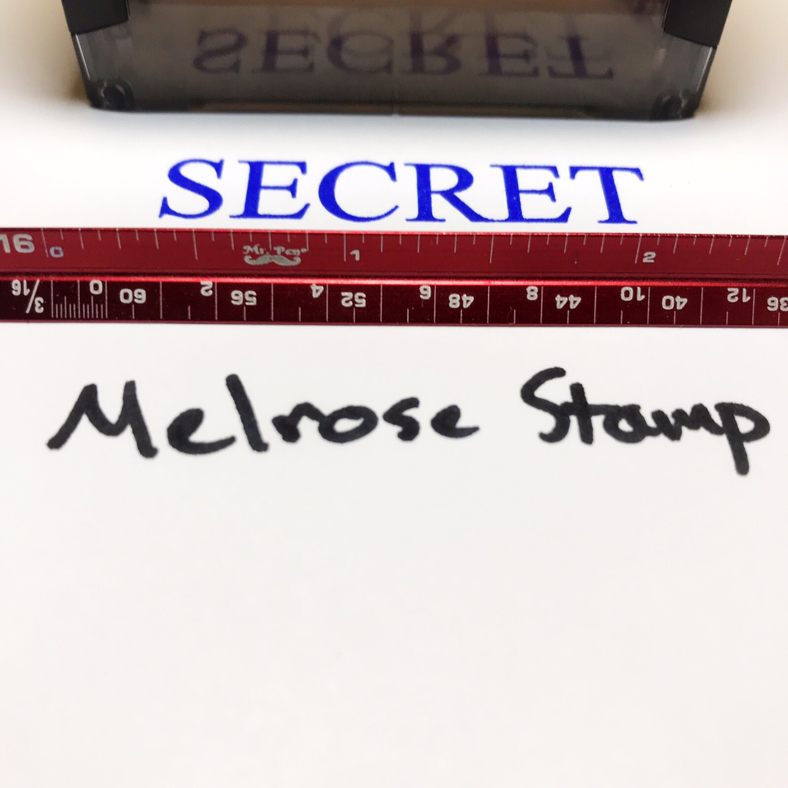 Secret Rubber Stamp Blue Ink Self Inking Ideal 4913
