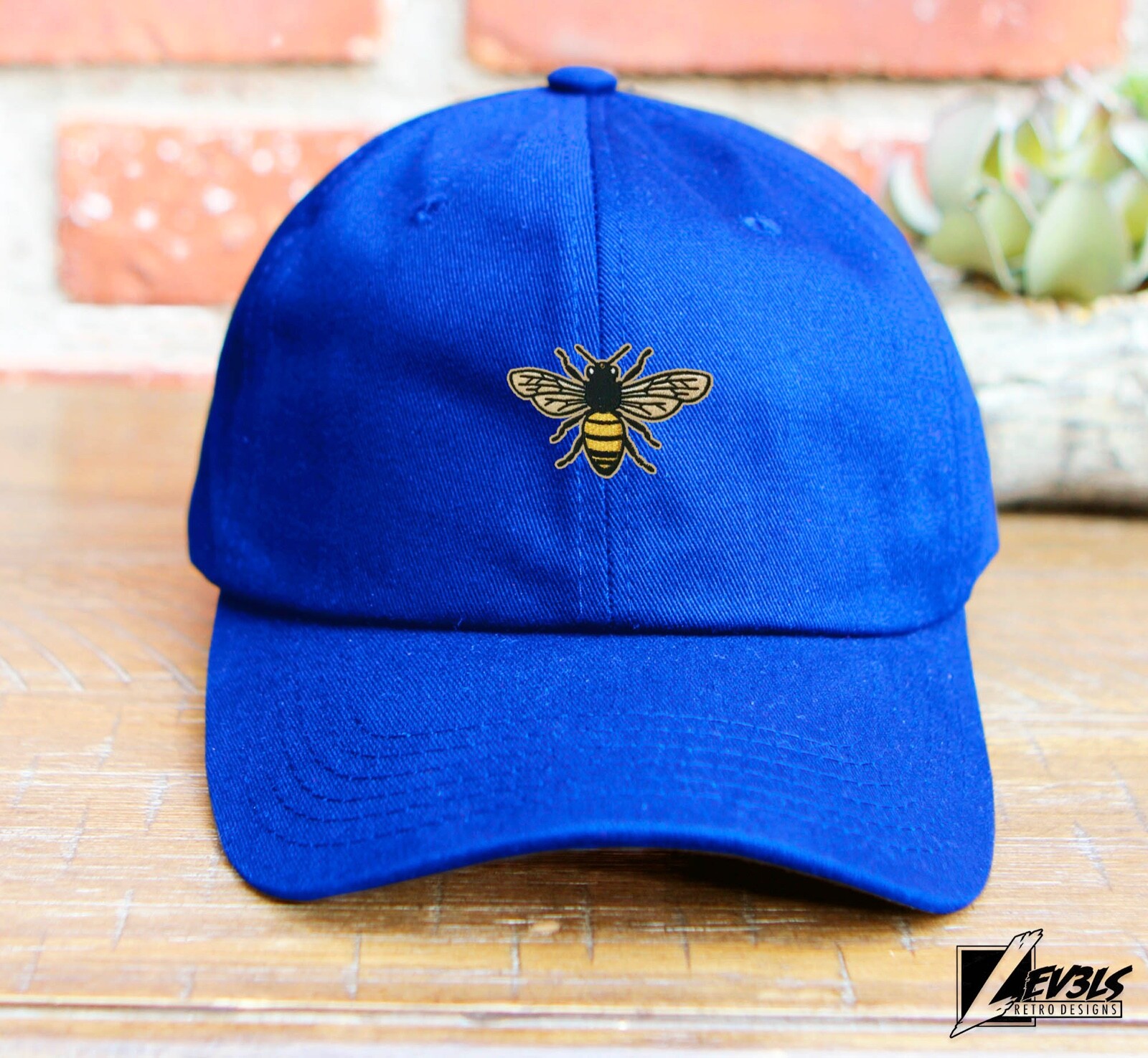 HONEY BEE DAD HAT EMBROIDERED BASEBALL CAP QUEEN BEE ADJUSTABLE BACK BUCKLE CAP