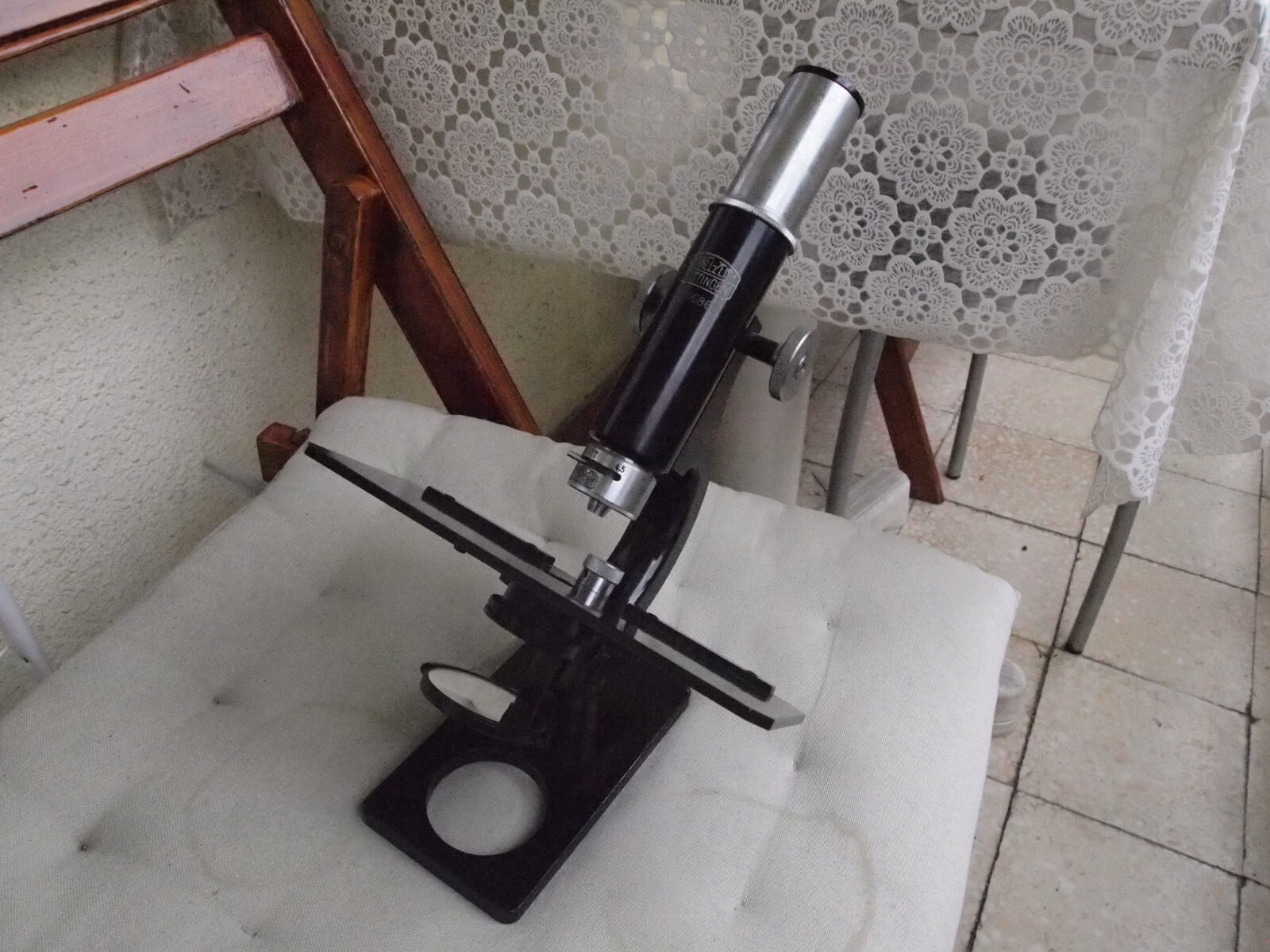 Vintage Microscope Winkel Zeiss Göttingen, US DUTIES INCLUDED