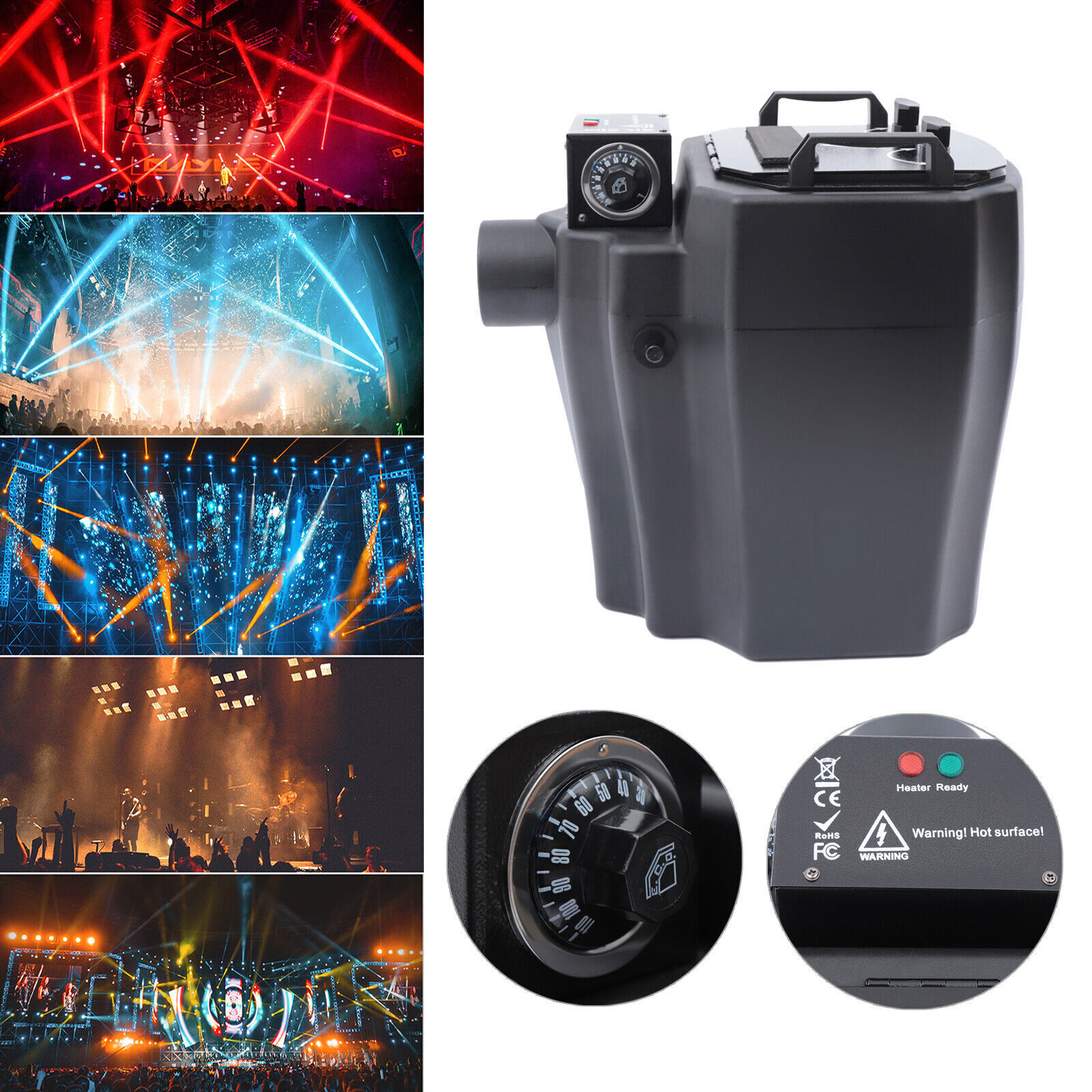 6000W Dry Ice Fog Machine Low Lying Smoke Machine Stage Effect For Wedding Party