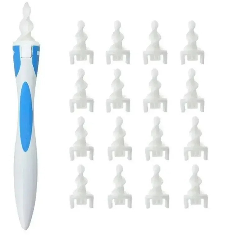 Ear Wax Remover Tool with 16 Soft Silicone Tips – Safe & Easy Ear Cleaner
