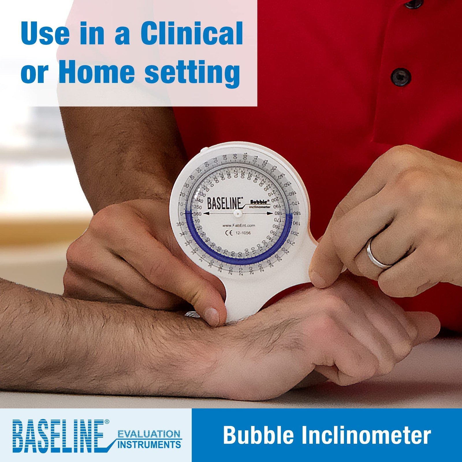 Baseline Bubble Inclinometer - Professional Easy To Read Range Of Motion Test...