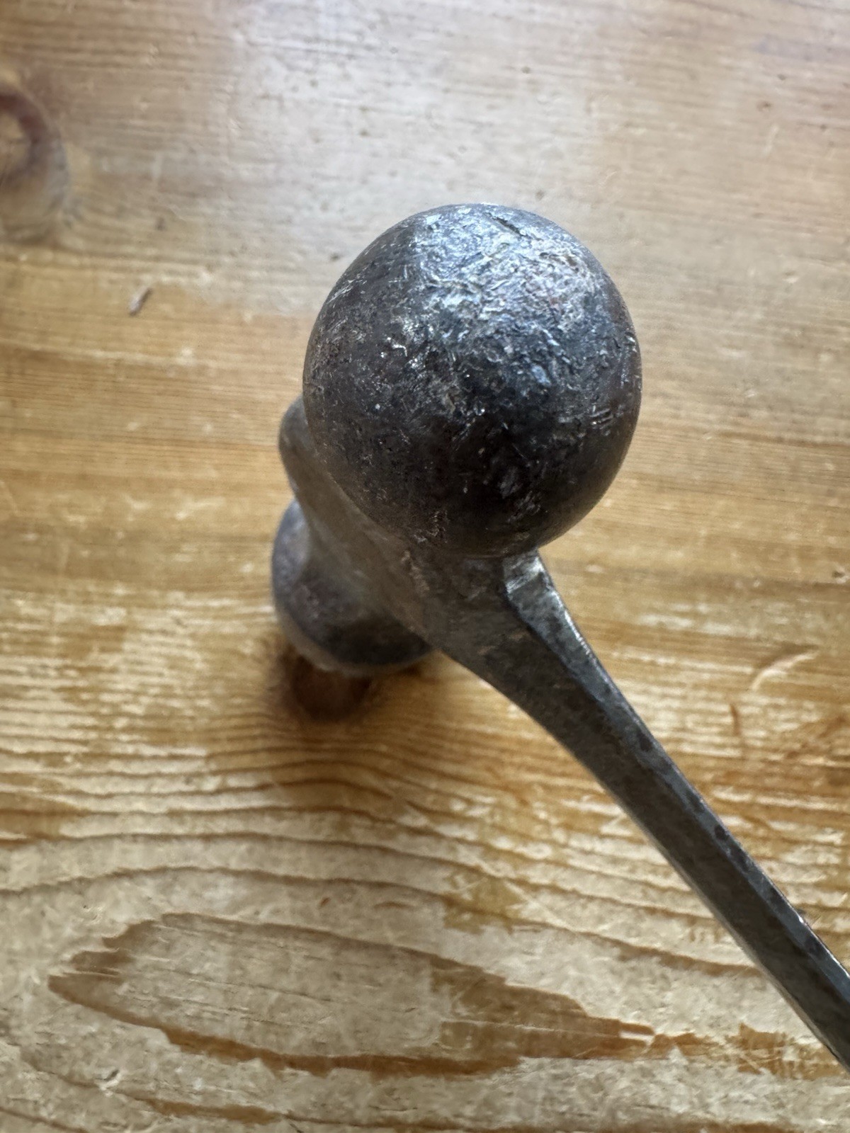 Vntg. Estwing Ball Peen Hammer Green Handle
