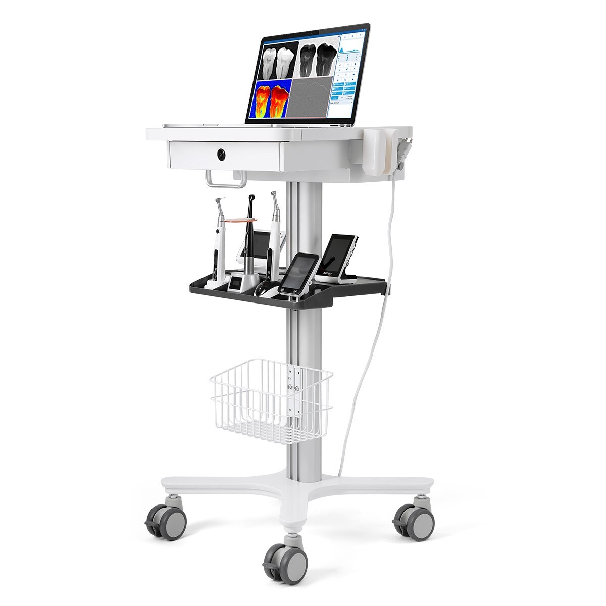 Dental Medical Rolling Multi-Function Trolley Cart