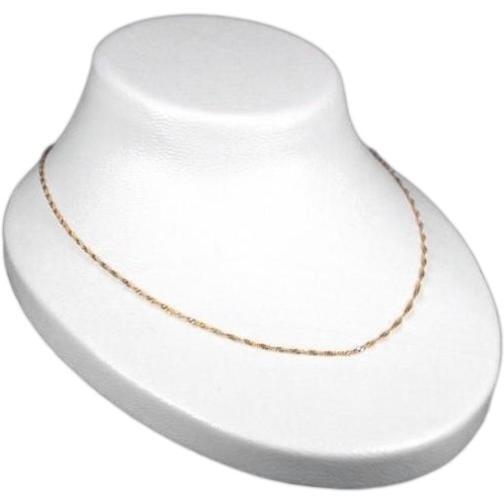 4 White Adjustable Necklace Chain Bust Display Fixtures