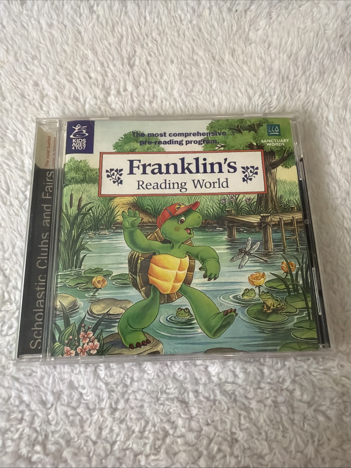 1995 Franklins Reading World PC CD ROM Reading Education Turtles WIN CIB