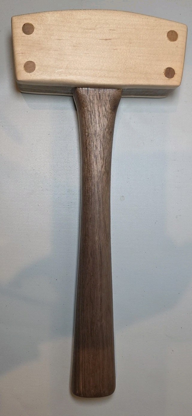 Walnut Maple Wood Carvers Mallet Carving Chisel Joiner Hammer Gluing Working (M)