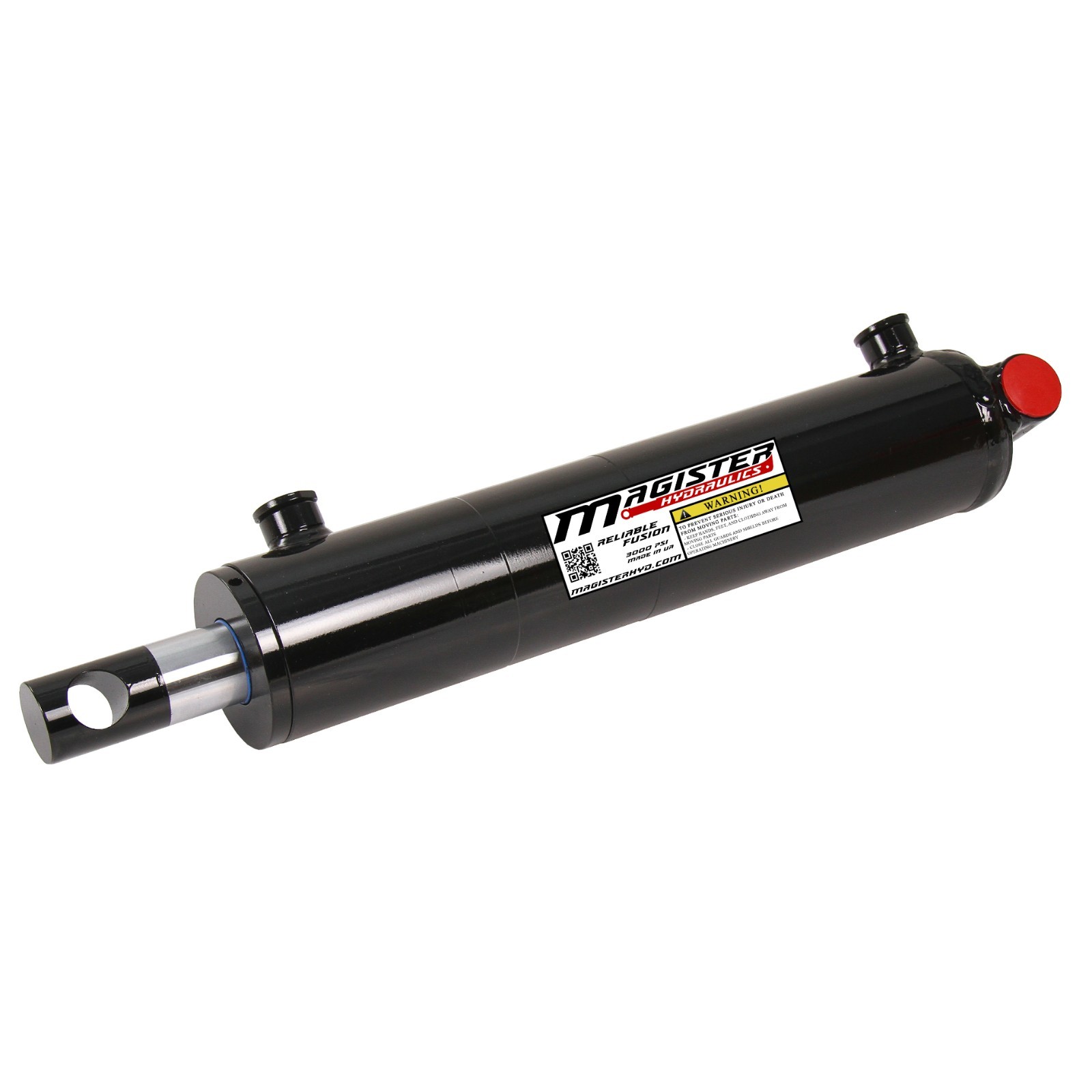Hydraulic Cylinder Welded Double Acting 3" Bore 12" Stroke PinEye End 3x12 NEW