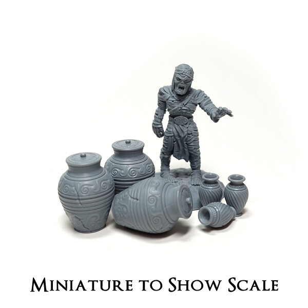 Fantasy Vases / Miniature Accessories / Gaming Terrain & Scenery / Dioramas