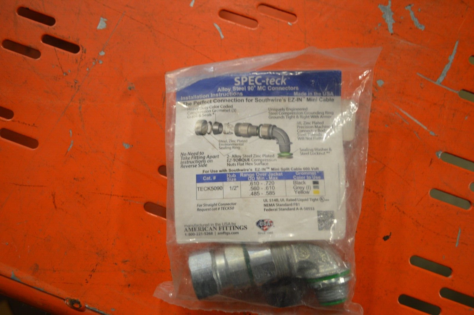 Specteck alloy steel 90 degree mc connecttors