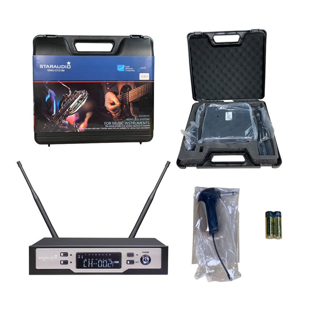 Wireless UHF Guitar Microphone System Guitar Straight pug Angled plug Stage Mic