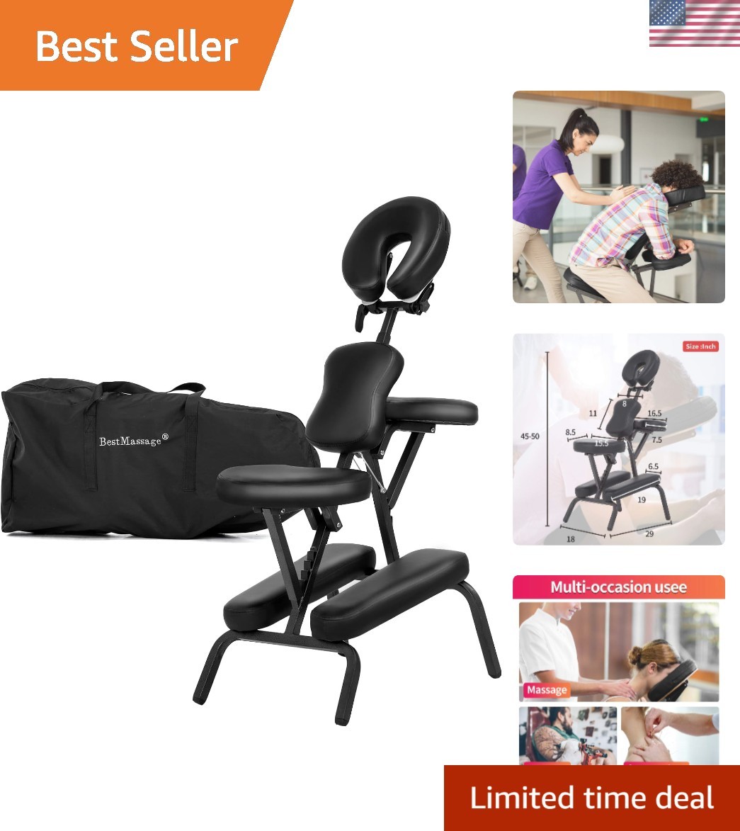 Portable Massage Chair for Tattoo and Spa Foldable Massage Therapy Chair with...
