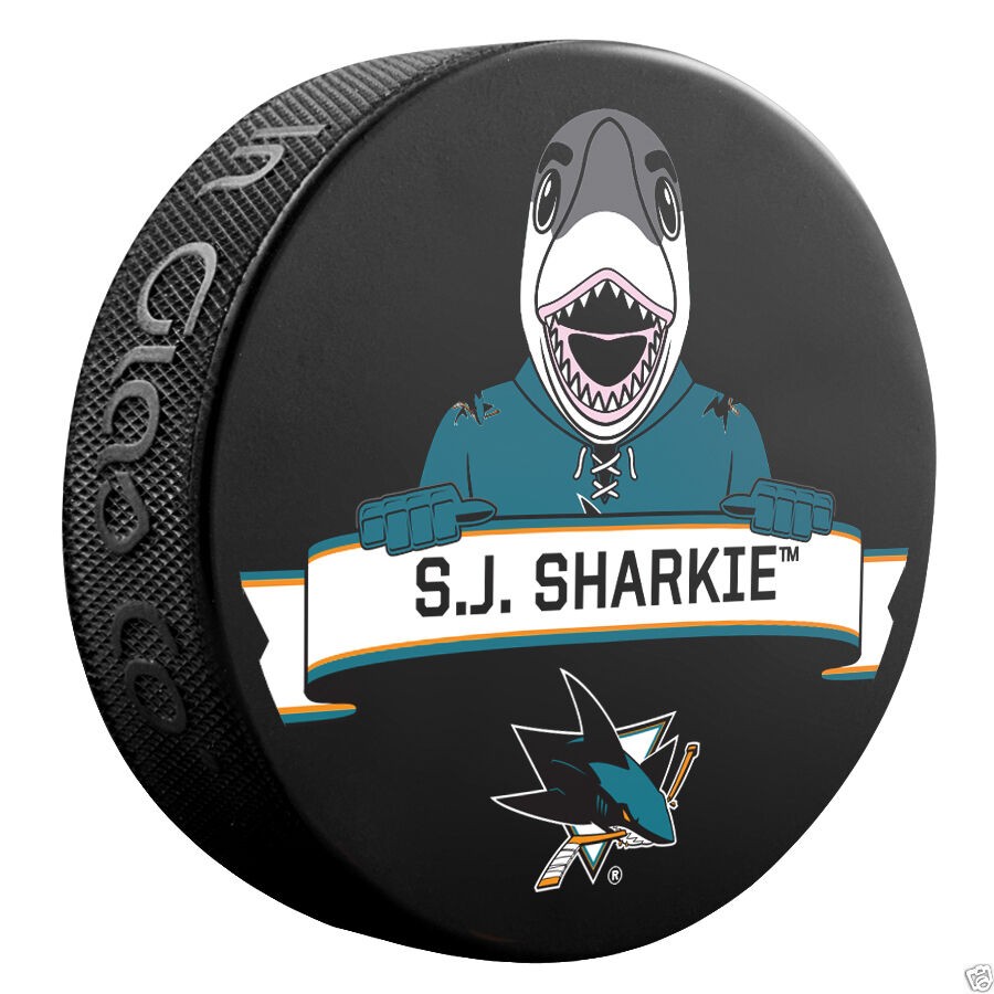S.J. Sharkie San Jose Sharks Mascot Official NHL Collectible Hockey Puck