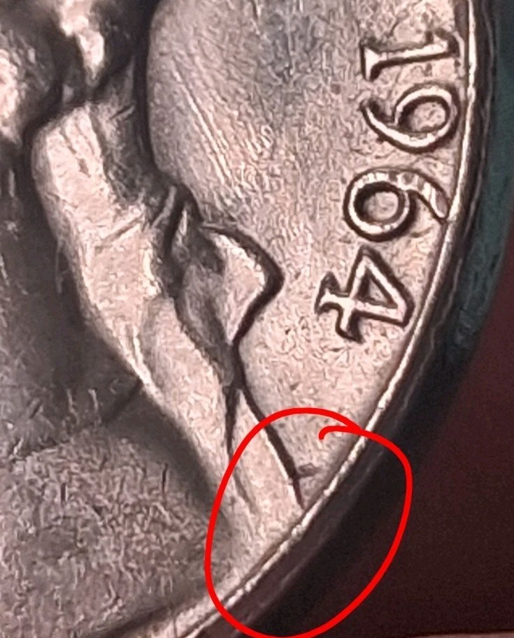 1964 RARE- NICKEL ERROR CLASH/STRIKE Thru Doubled?
