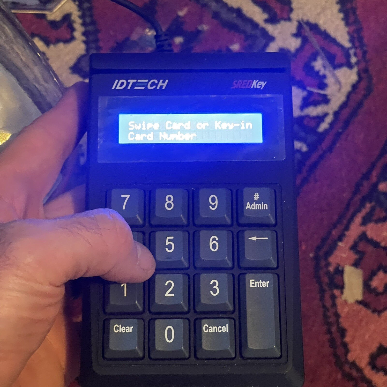 ID Tech SREDKEY Keypad with Magstripe Reader IDSK-534833TEB-B1