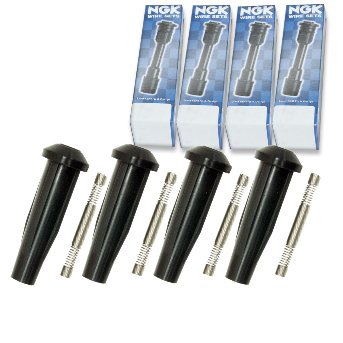 4 pcs NGK Ignition Coil Boot for 2005-2008 Ford Escape 2.3L L4 - Direct kq