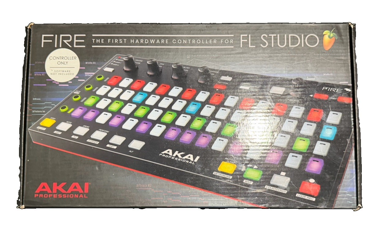 Akai Professional Fire Grid Controller FL Studio Used Software Not Included