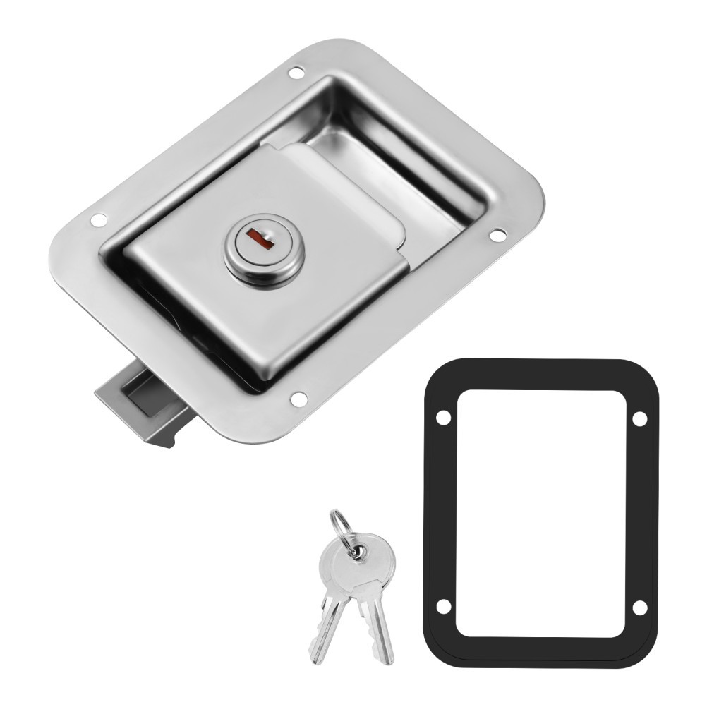 WINOMO Stainless Steel Paddle Handle Lock Door Latch Heavy Duty Flush Mount
