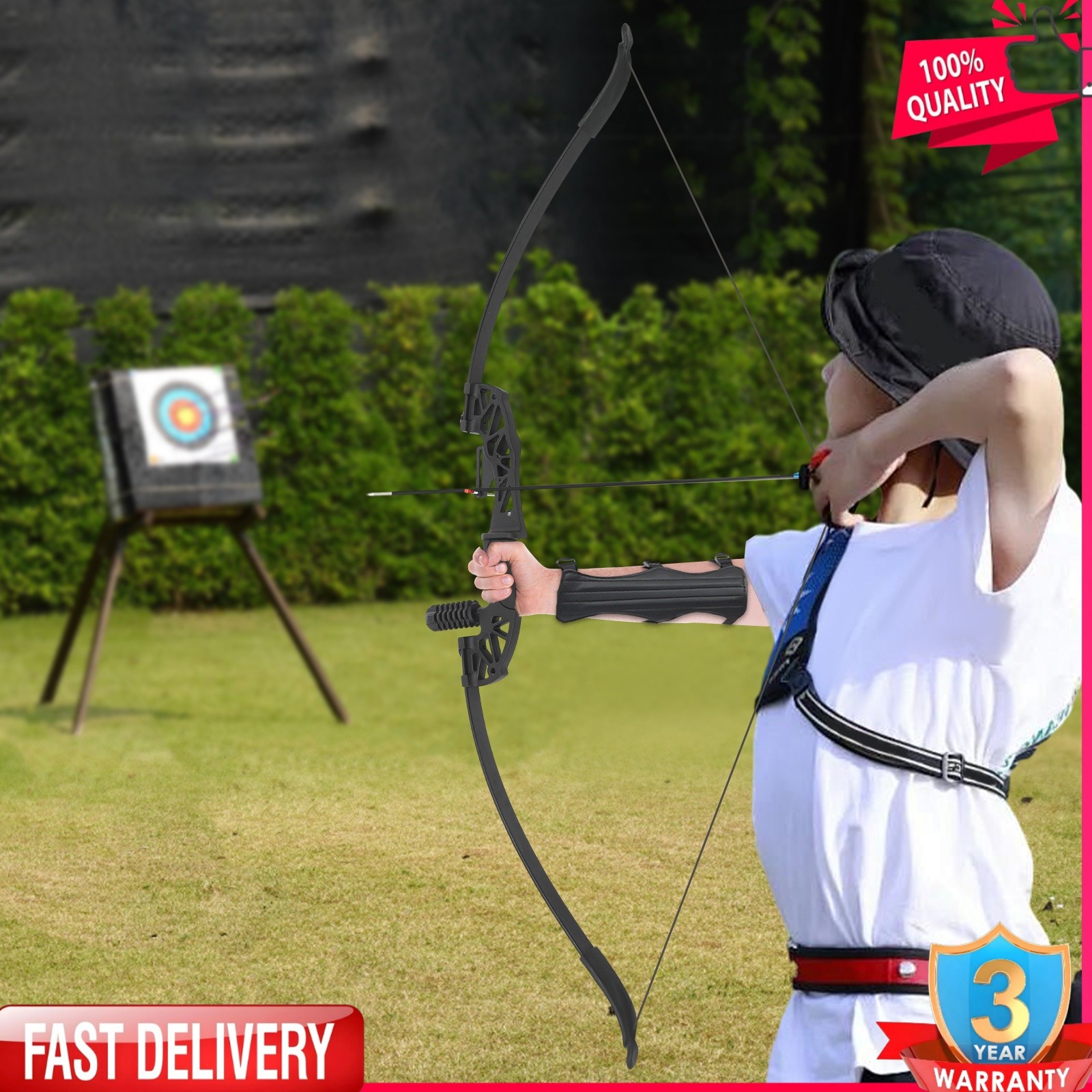 40LBS Recurve Bow Kit Takedown Recurve Bow Set Arrow Kit Right-handed Bow USA
