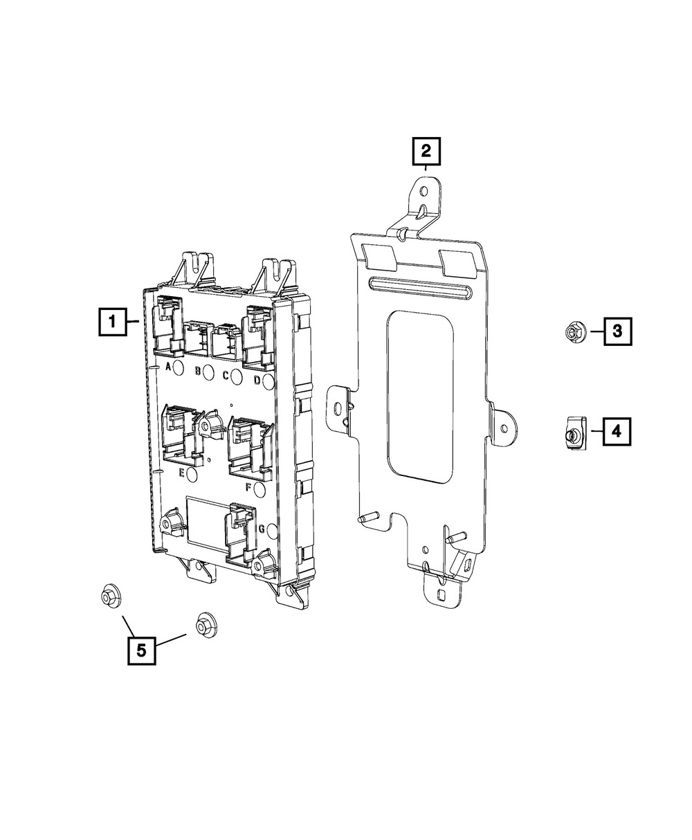 Genuine Mopar Body Controller Module 68287182AH