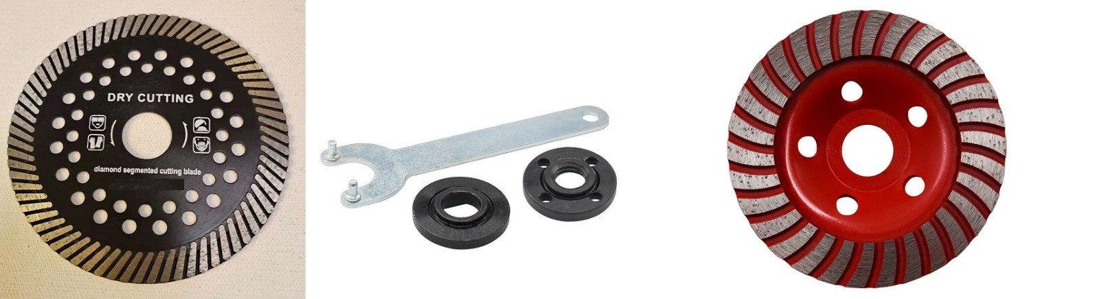 Concrete Installer 4.5" Diamond Saw Blade Grinding Cup Wheel Power Tool Set