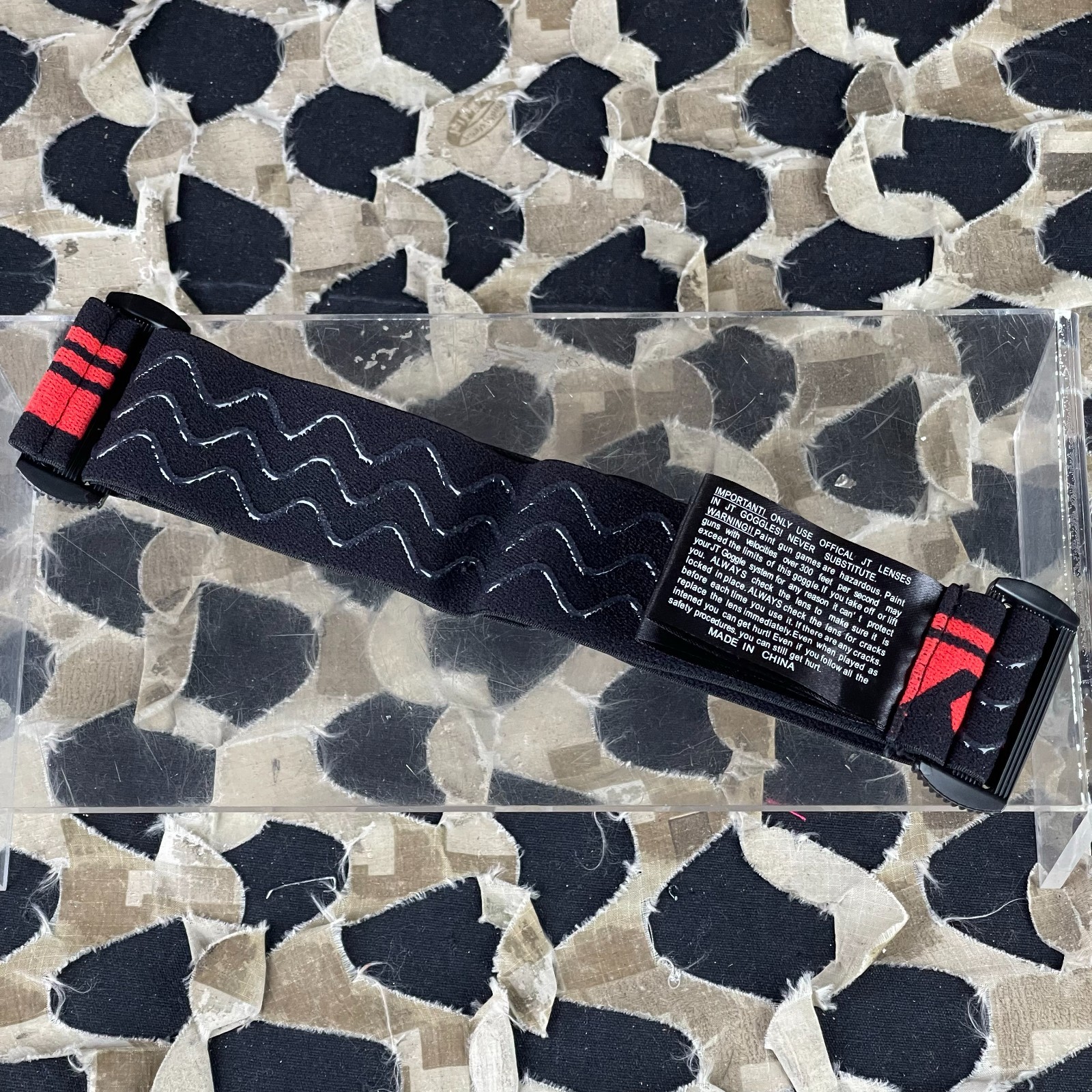 NEW JT ProFlex X/ProFlex Authentic Woven Flow Goggle Strap - Red (23816)