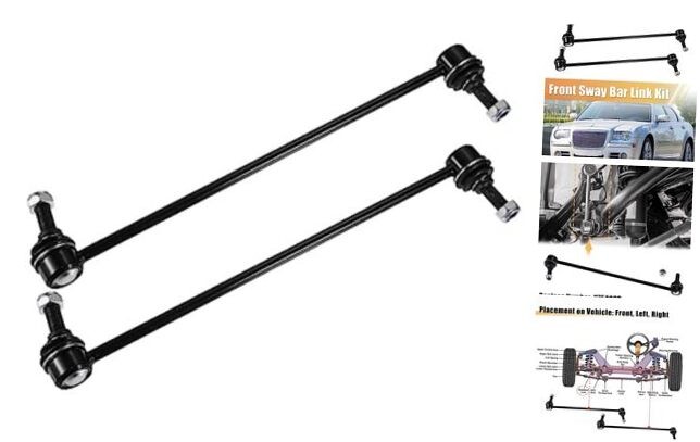 2pcs Front Sway Bar Links Stabilizer End Link Suspension Kit for Land Rover