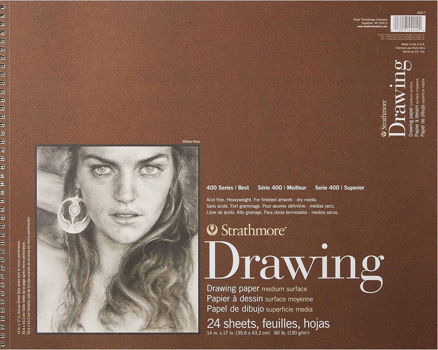 Strathmore 400-7 Drawing Pad, 14x17", 24 Sheets