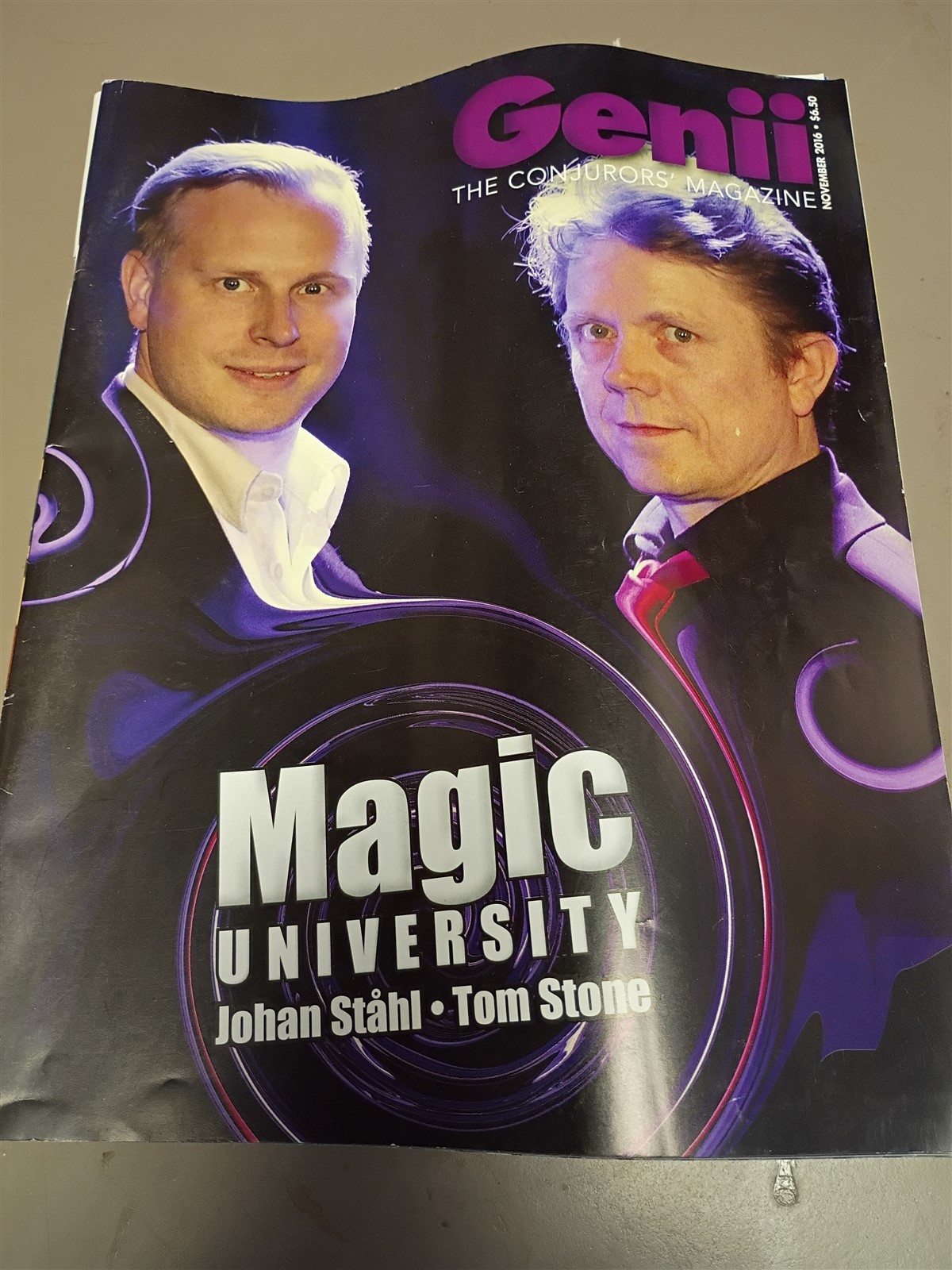 Magic University John Stahl & Tom Stone Genii Magazine Issue November 2016 #12