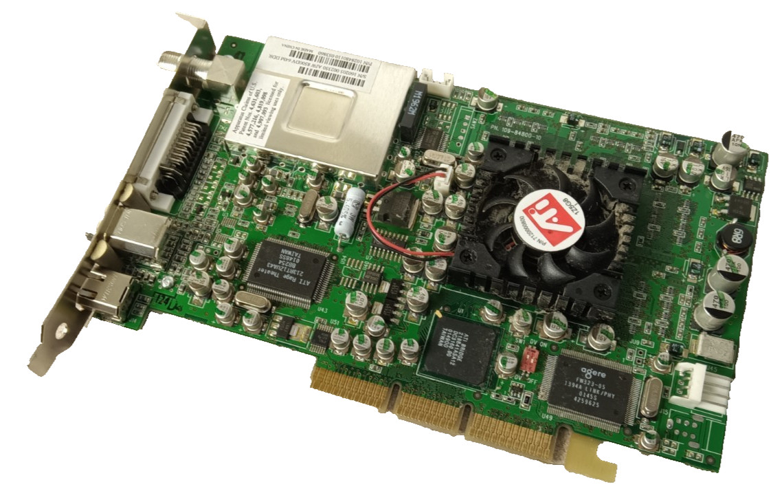 AIW 8500DV 64Mb DDR AGP card ATI Rage Theater 109-84800-20 DVI Vid I/O CATV DV