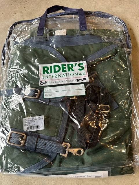 Horse turnout sheet 78 Riders International Supreme Hunter/Navy Slightly Used