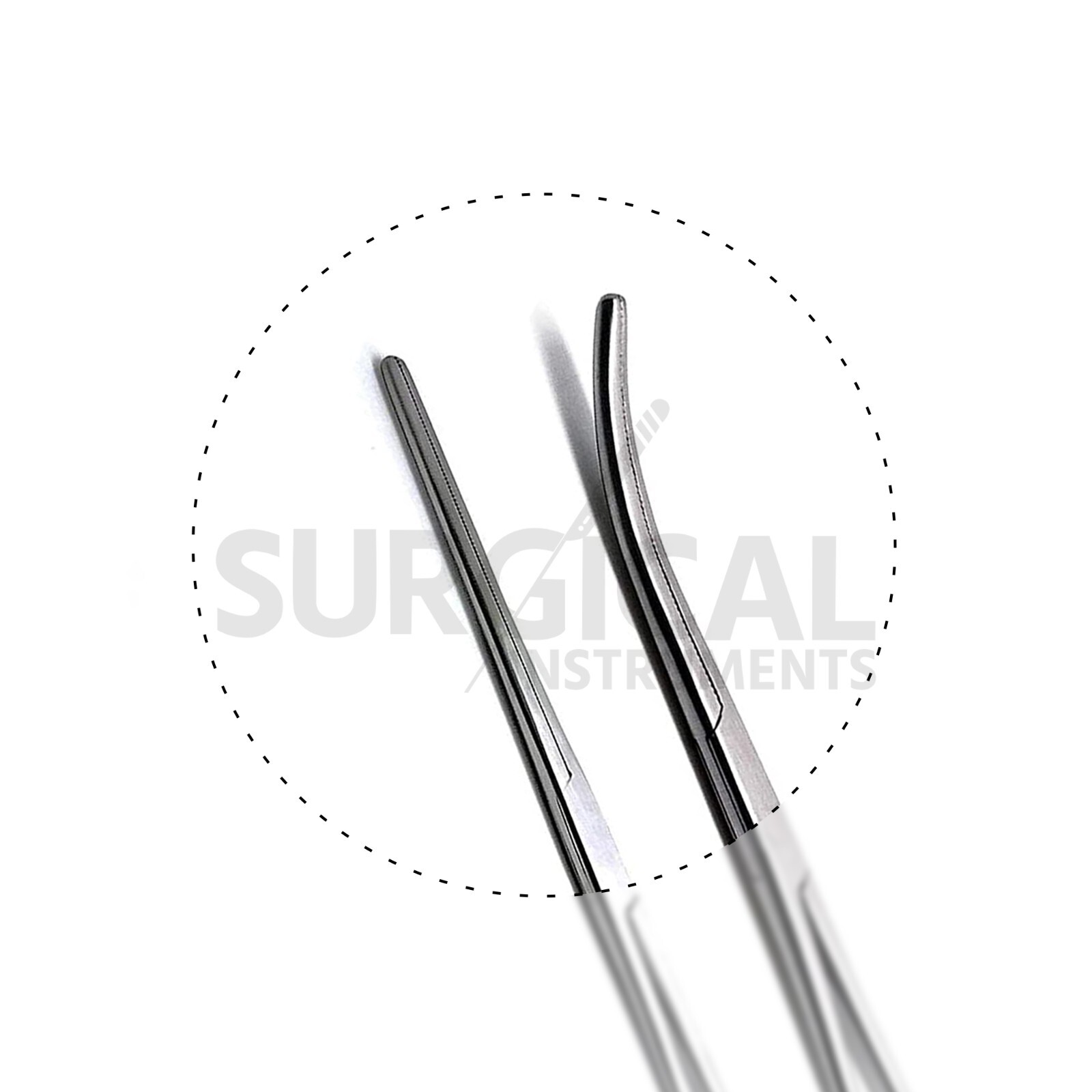 2pc Set 6" Straight + Curved Hemostat Forceps Locking Clamps German Grade
