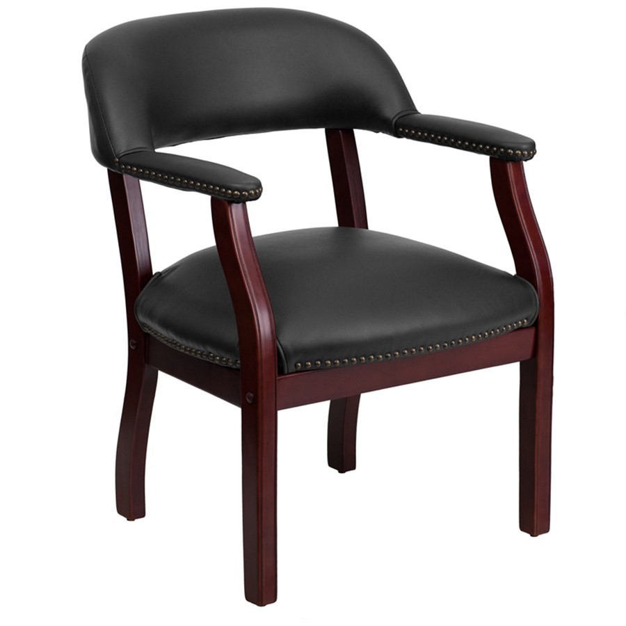 Flash Furniture Black Vinyl Side Chair, Black - B-Z105-BLACK-GG