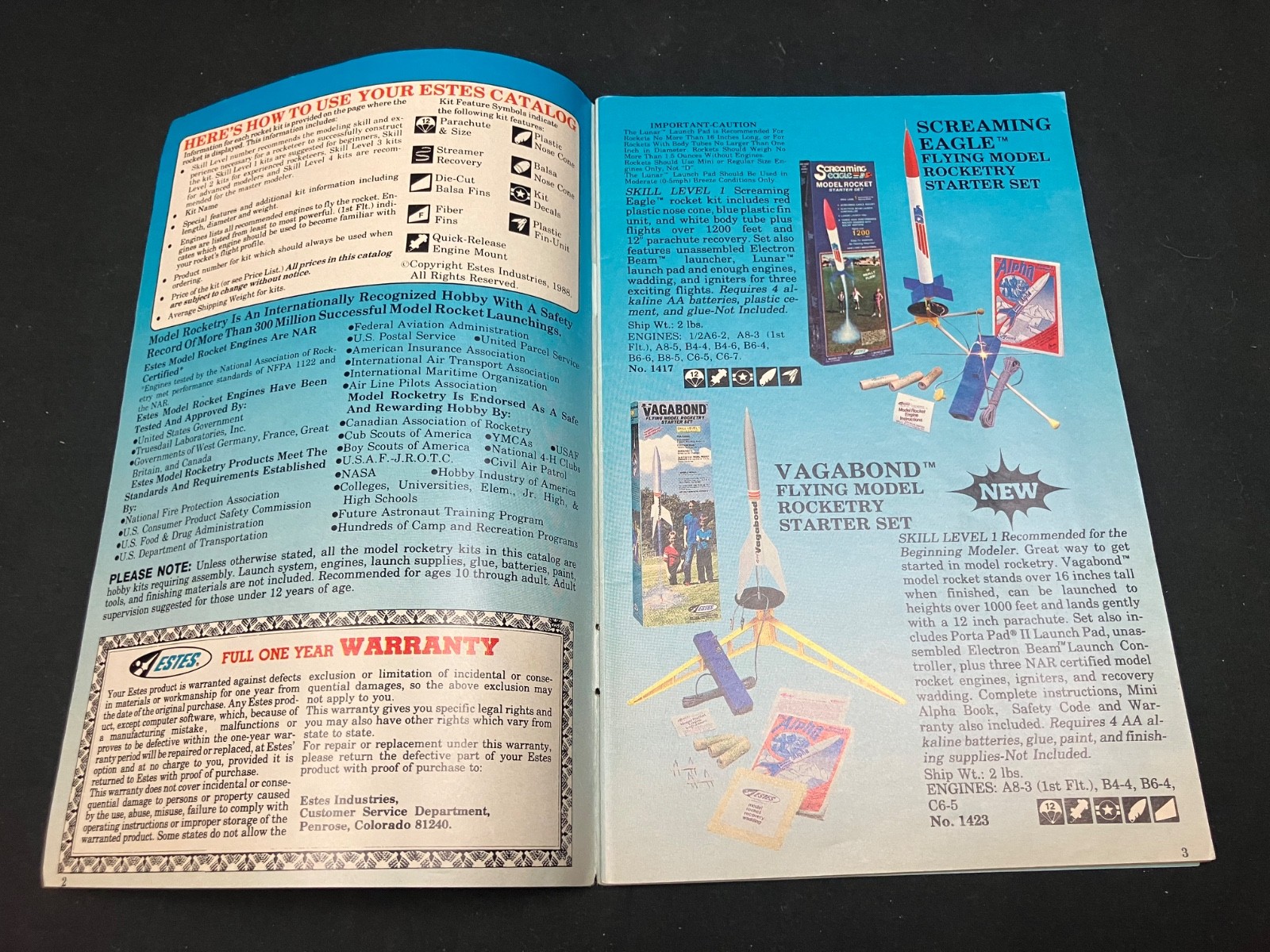 Estes 1989 Model Rocketry Catalog