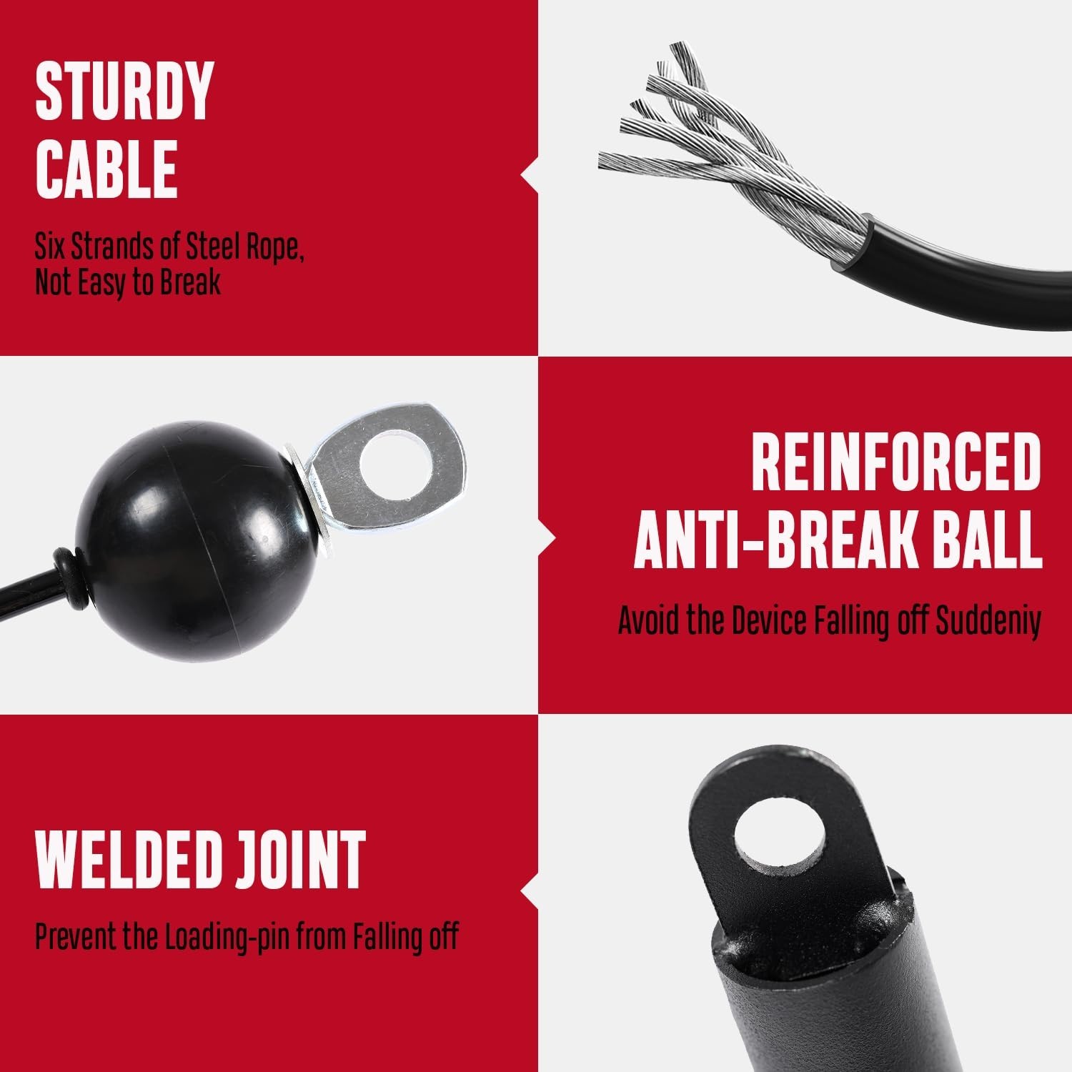 Cable Weight Pulley System for Home Gym - LAT Pulldown & Biceps Curl Equipment