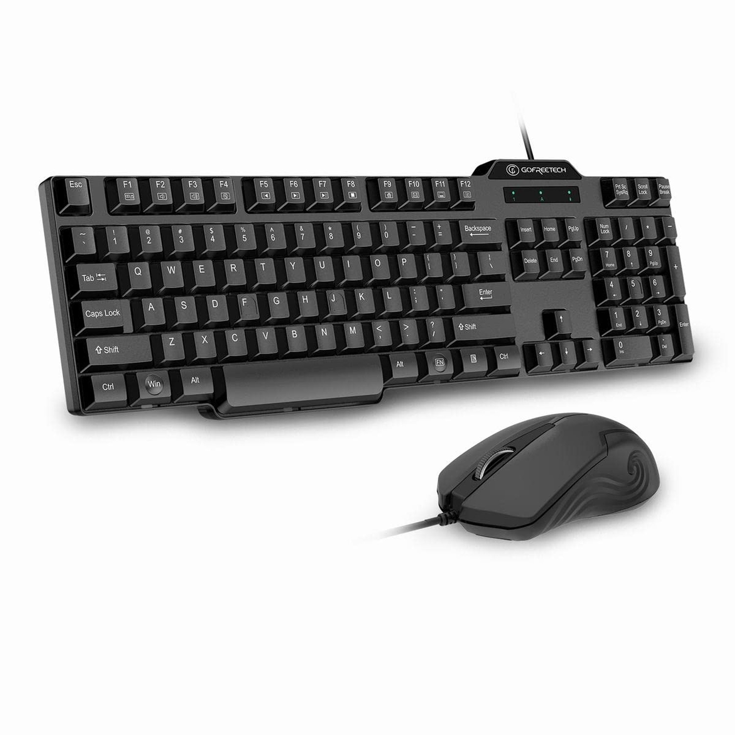 Wired Keyboard and Mouse Combo, Gofreetech Full-Size Keyboard and Mouse Combo...