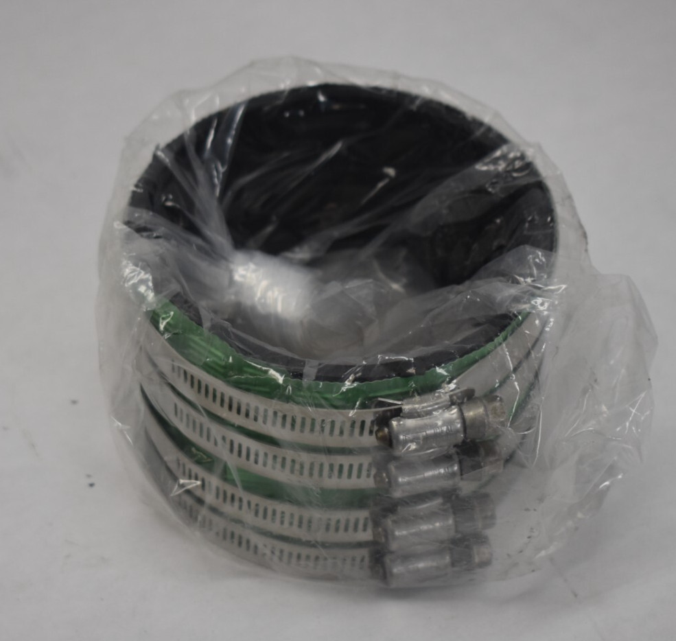 Ideal Tridon 4" Green Shield No-Hub Coupling 5431458 304 Stainless Steel B602