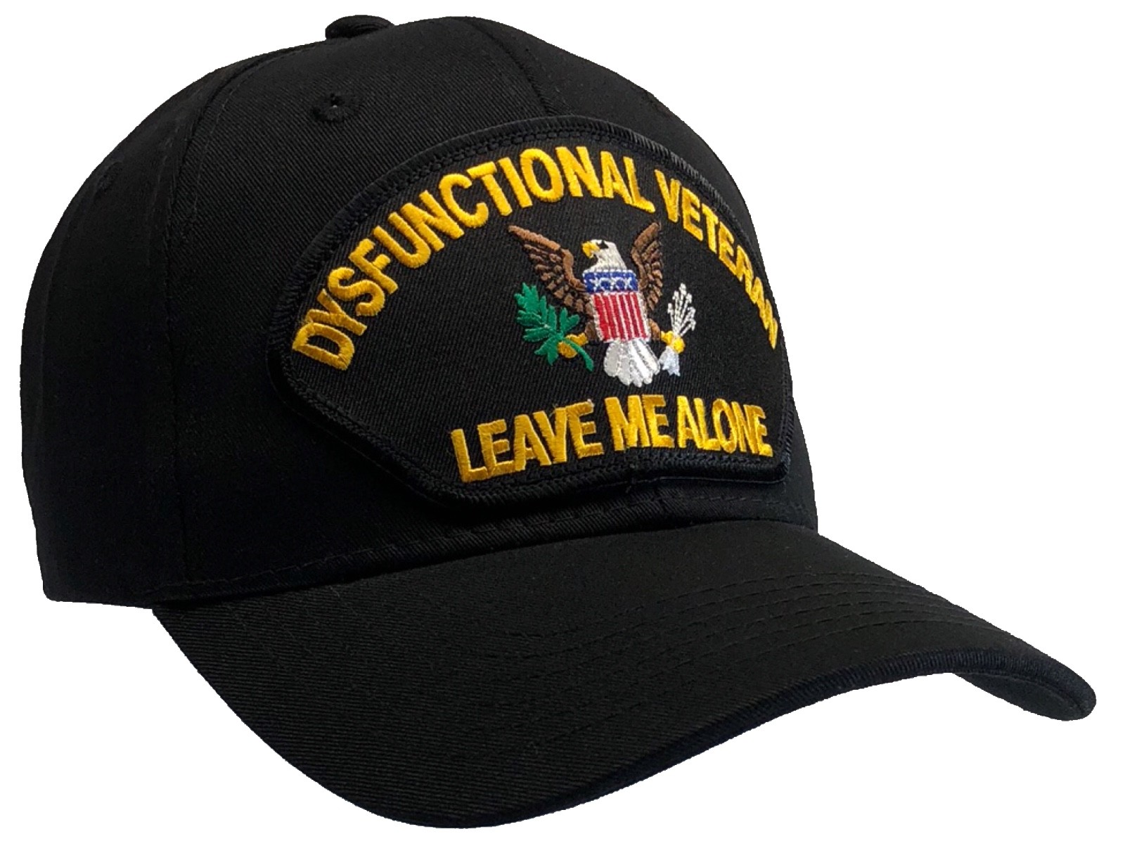 DYSFUNCTIONAL VET VETERAN Leave Me Alone Vietnam Vet Ball Cap Hat Patch OIF OEF