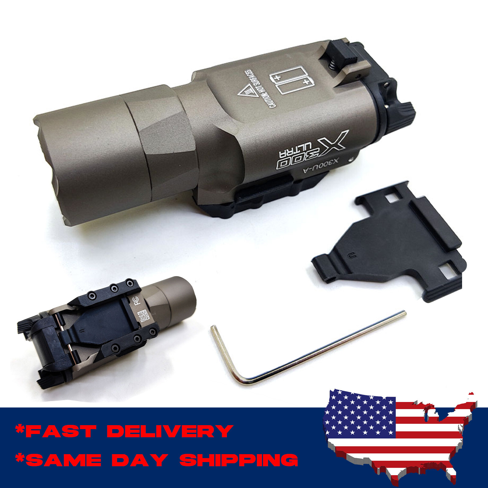 SOTAC X300U-A LED Flashlight X300 Ultra Bright Weapon Light for Rifle Pistol