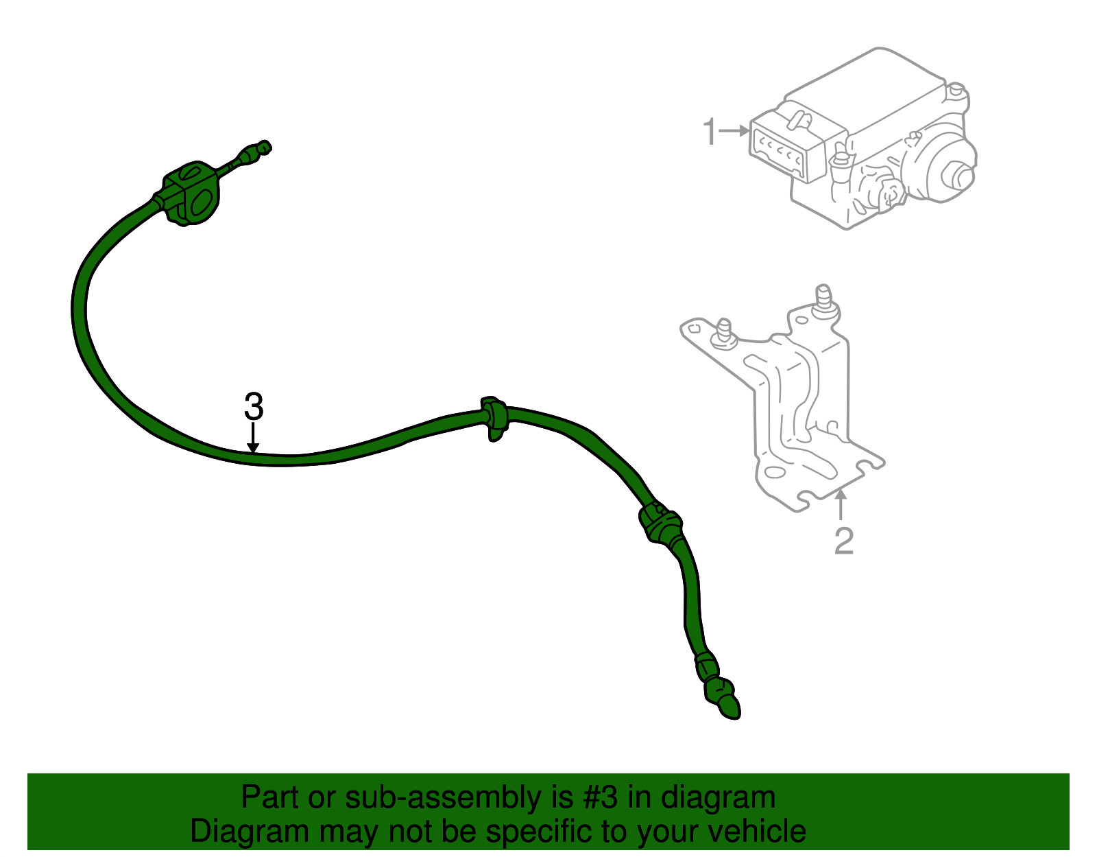 Genuine Ford Cruise Control Cable 5L8Z-9A825-AA