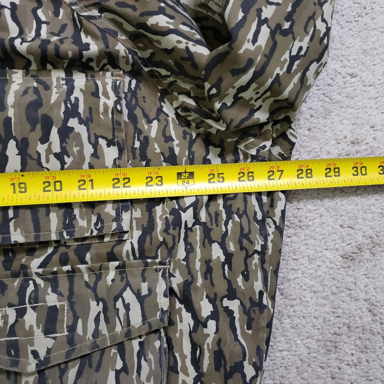 VTG Gamehide Jacket Men L Brown Bottomland Camo Turkey Duck Shell Loops WP-3